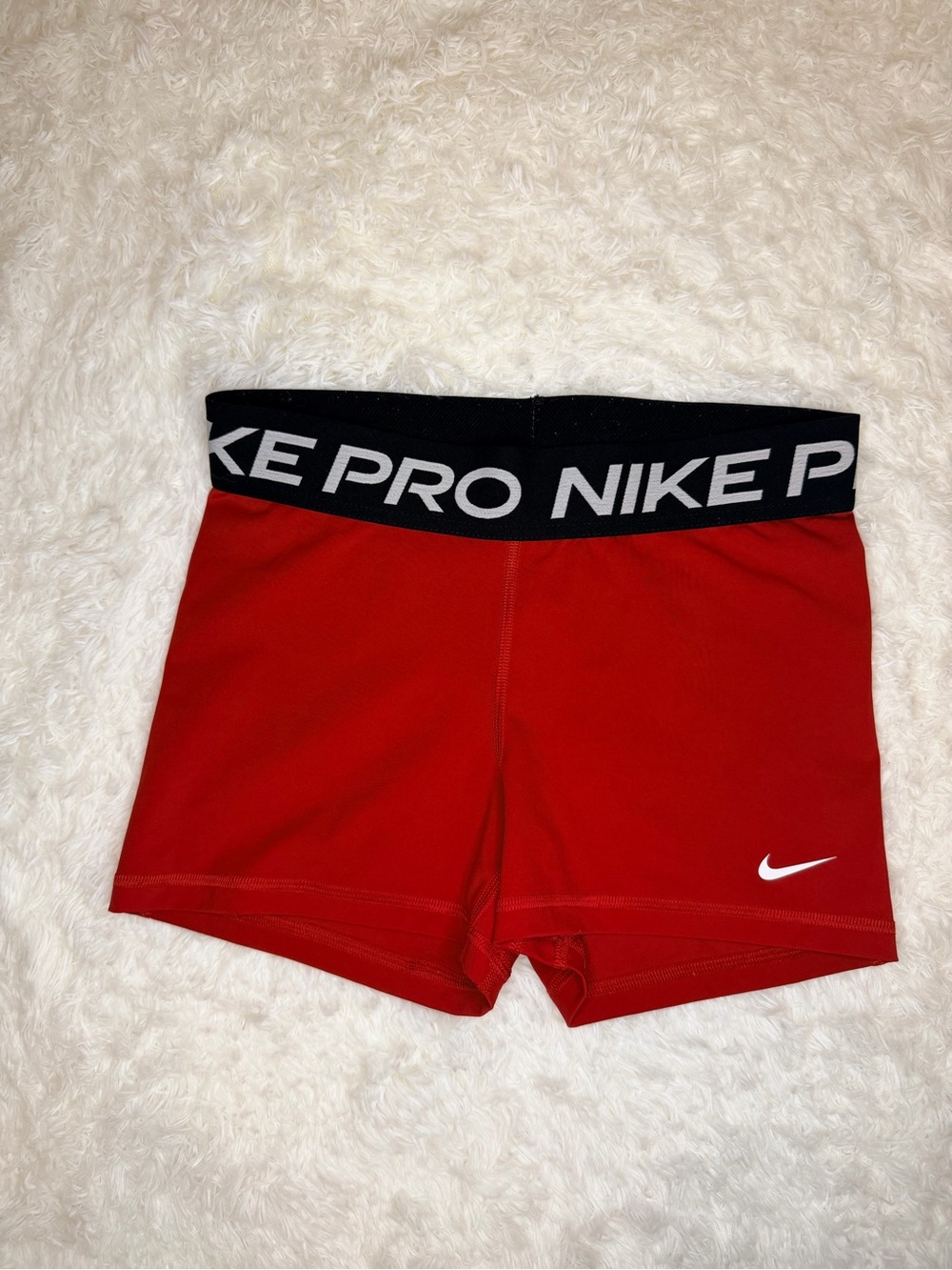 Nike Pro Dri-FIT Red Compression Shorts Women’s Medium